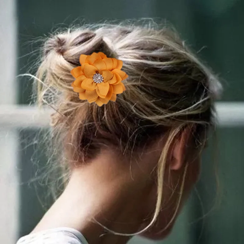 3 шт./лот повязка на голову с цветами для маленьких девочек эластичная бантиками