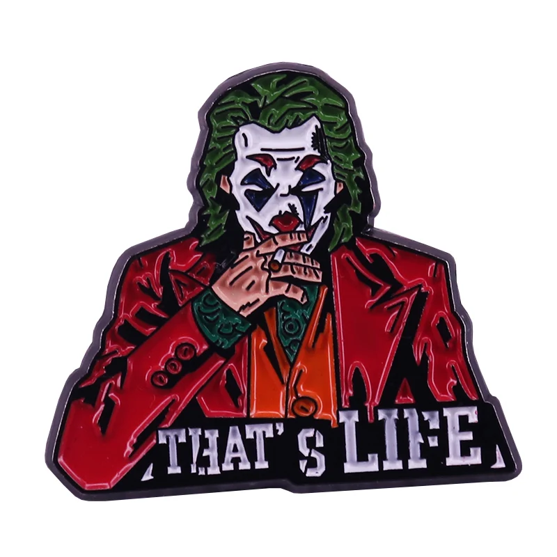 Джокер Хоакин Феникс курительная булавка забавная брошь таинственность