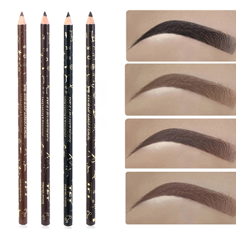 Карандаш для бровей с точилкой Для женщин Красота макияж глаз леопардовым