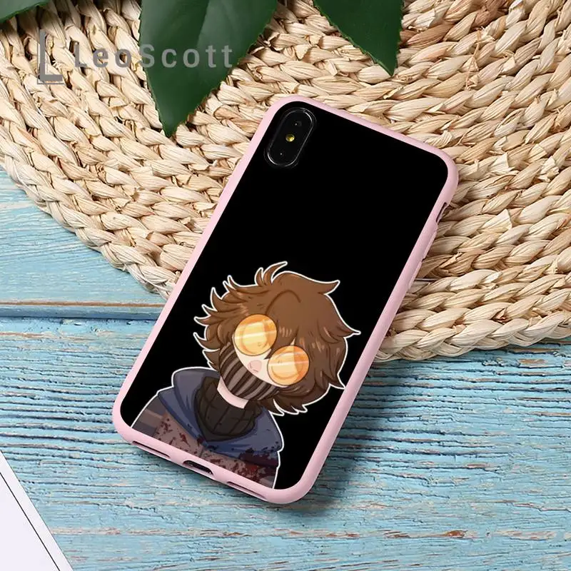 

Creepypasta Ticci Toby x reader Phone Case Candy Color for iPhone 11 12 mini pro XS MAX 8 7 6 6S Plus X 5S SE 2020 XR
