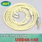 8 ядро позолоченный + синтезирование палладий Серебряный OCC сплава кабель для Westone W40 W50 W60 UM10 UM20 UM30 UM40 UM50 Pro Наушники LN007618