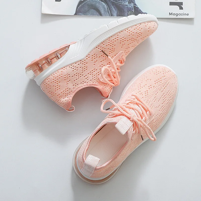 2020 Fashion zoom air mesh sock shoes womens sneakers off white summer pink red speed trainer tenis feminino flats black slip on | Обувь