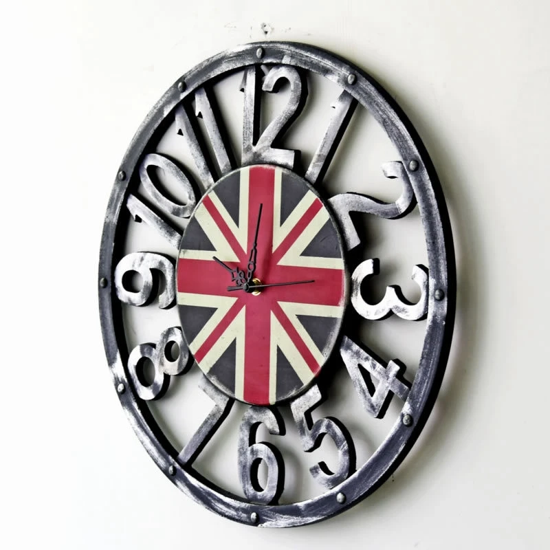 Ретро ностальгические настенные украшения британский флаг деревянные полые