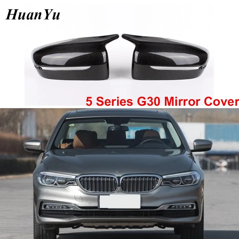 

LHD New Style Mirror Cover for BMW 5 6 7 Series G11 G12 G30 G31 GT G32 Replacement Side Rearview Caps Carbon Fiber 2017 2018