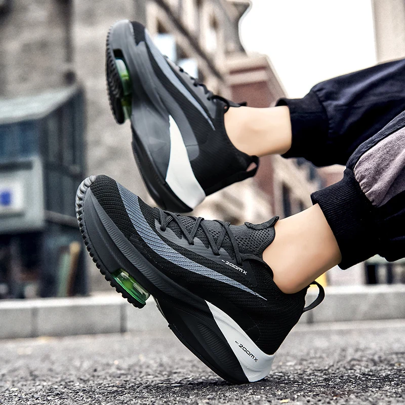 Zoomx Alphafly 4% Breathable Comfortable Mens Running Shoes Zoom Tempo Next Flyease Black Electric Green Trainers Sport Sneakers