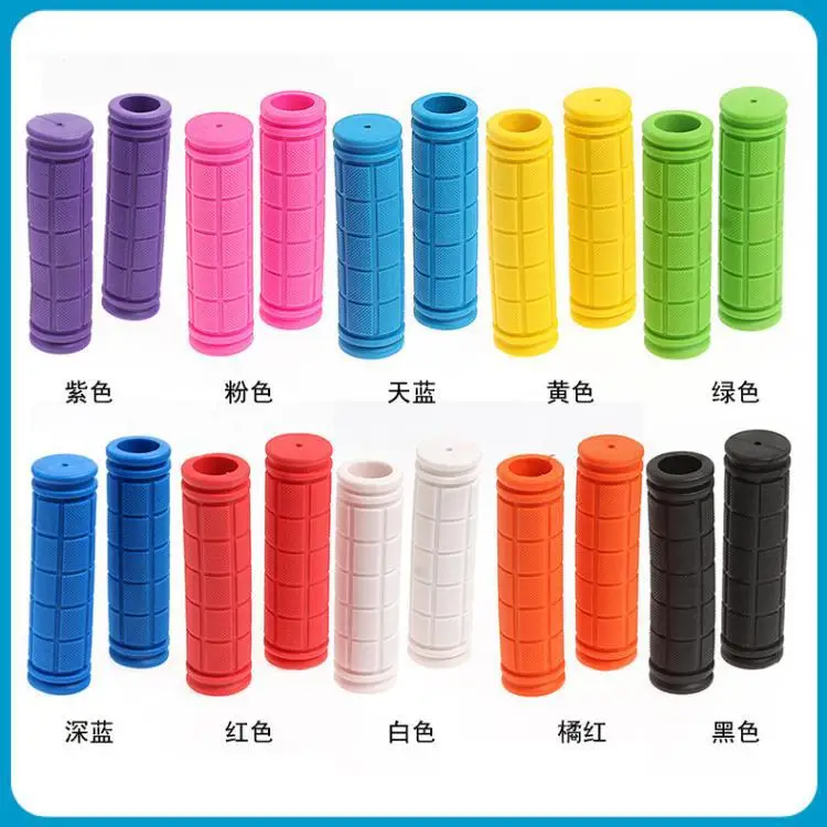 1 пара цветных резиновых рулей для горного велосипеда нескользящая ручка детали