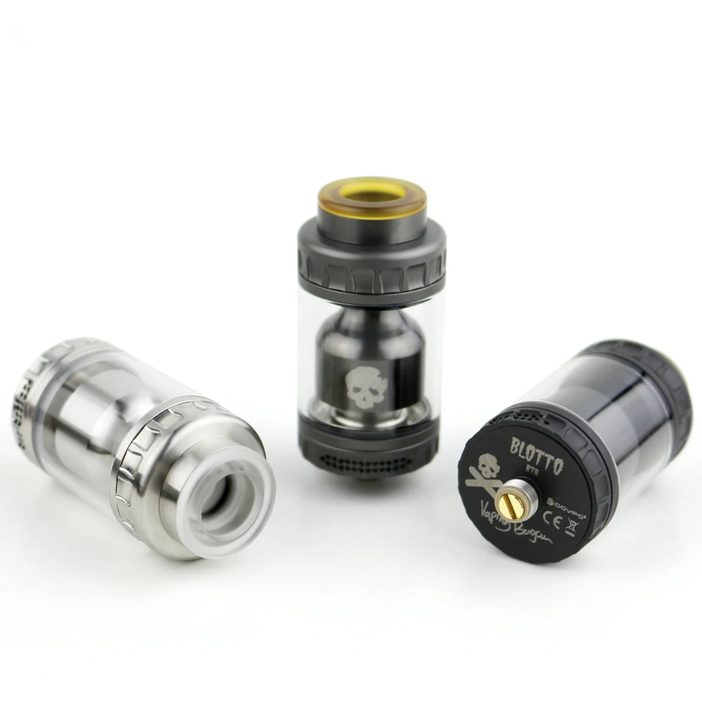 Dovpo Blotto RTA распылитель с 2/6 мл стеклянный пузырьковый/ULTEM пузырьковый бак 510 резьба 26 мм Диаметр Vape Танк против Dead Rabbit RTA