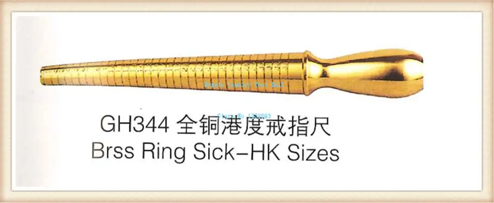 

jewellery making Brass Ring Mandrel Ring Measuring Stick HK sizes