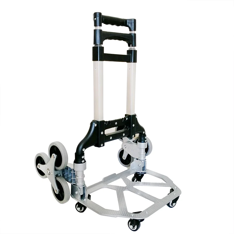 Лестницы на лестницы складной шестиколесная для шоппинга альпинизм Портативный