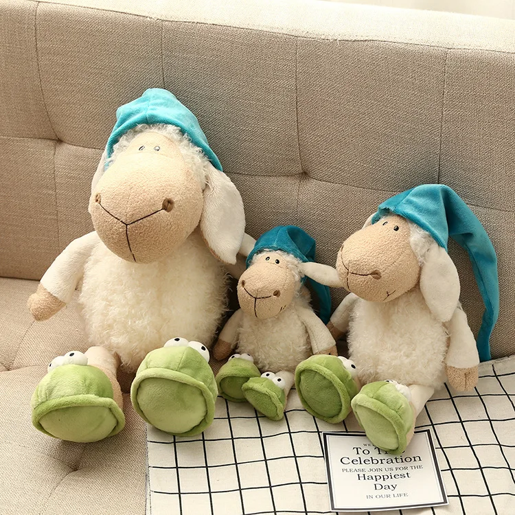 Германия Сонная овца жолли детский подарок на день рождения Милая овчина