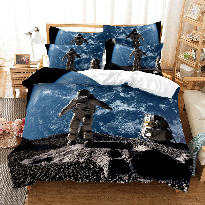 

Astronaut Bedding Set Duvet Cover Set 3d Bedding Digital Printing Bed Linen Queen Size Bedding Set Fashion Design