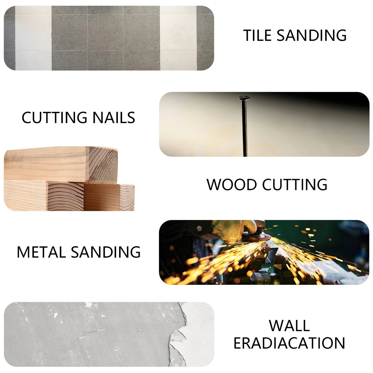 

2pcs 64mm Oscillating Multi Tool Semi Circular Carbide Saw Blades Wood Cutting Blades for Fein Multimaster Dewalt Power Tools