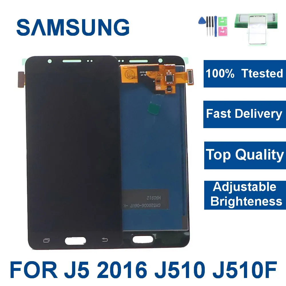 ЖК дисплей J510 для Samsung Galaxy J5 2016 J510FN J510F J510M J510H /DS с сенсорным экраном и дигитайзером