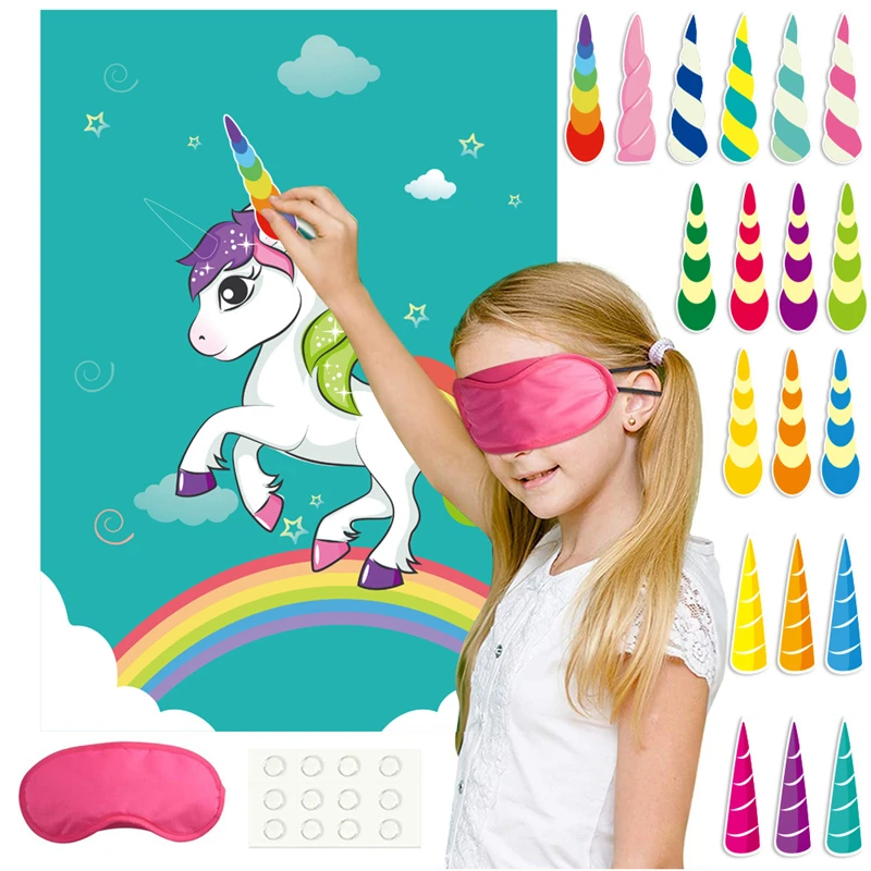 

Unicorn's Horn Birthday Party Game Supplies Children's Birthday Party Decorations Atmosphere Decoration Props Baby Shower Decor