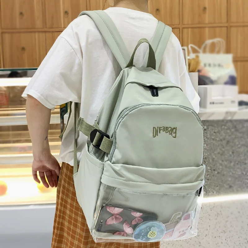 Водонепроницаемый нейлоновый женский рюкзак DCIMOR с вышивкой и несколькими