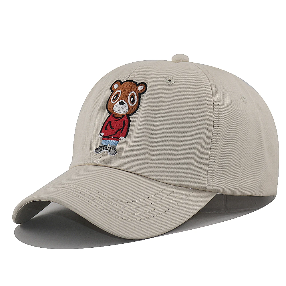 Бейсболка Kanye west ye bear в стиле хип хоп для мужчин и женщин регулируемая хлопковая