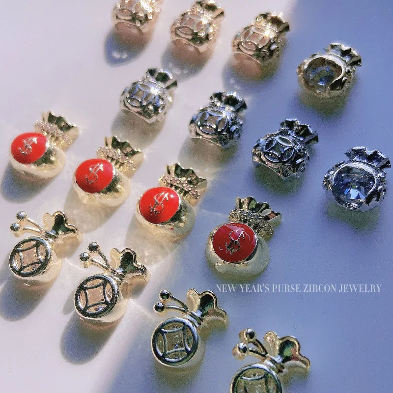 Новинка 2022 сумка для денег с цирконом на удачу дизайнерские украшения ногтевого