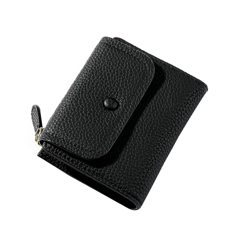 

Women's 2 Fold Wallet Leather Short Purse Ladies Girls Card Holder Clutch Bag Solid Color Wallets Bags Solid Color Wallets