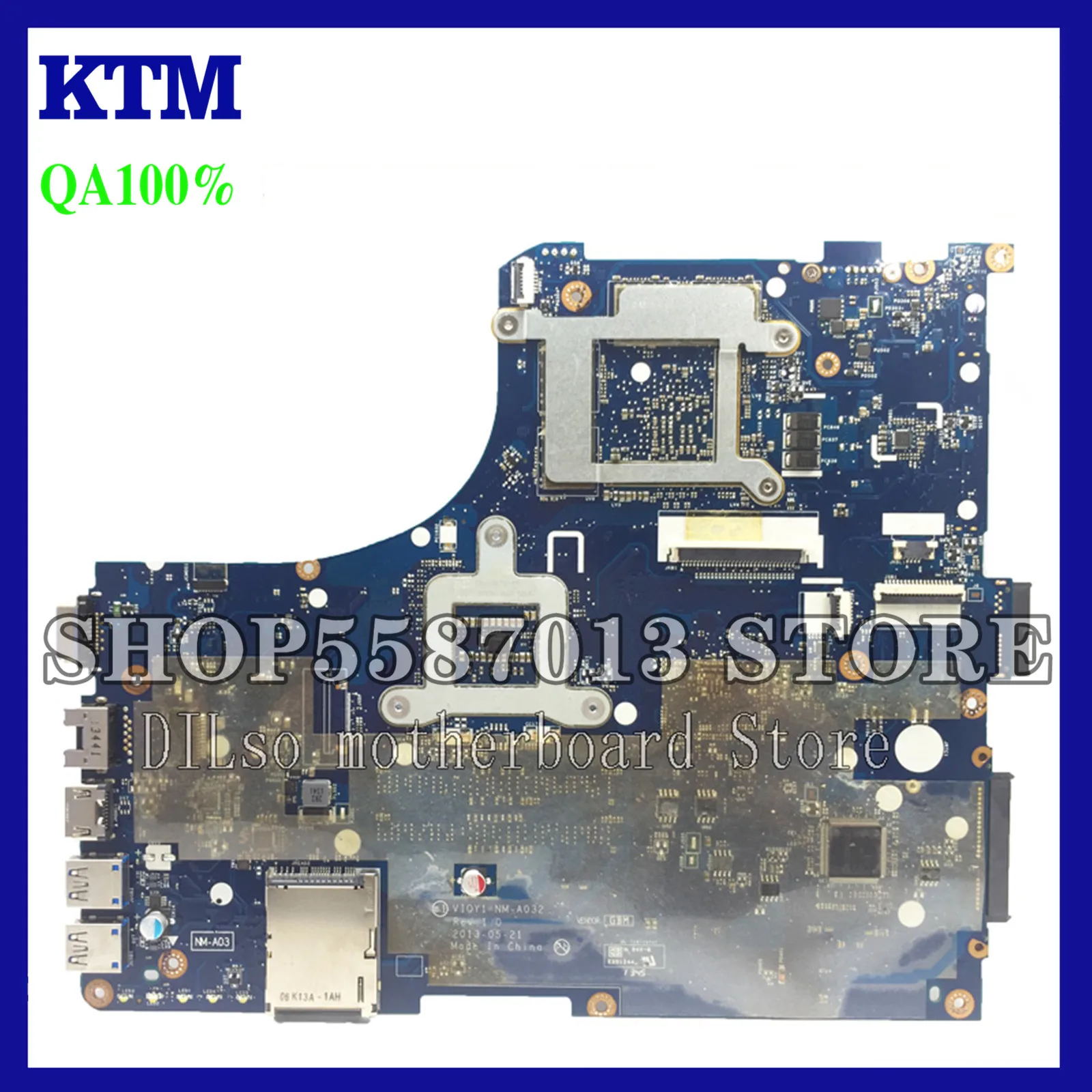 

KEFU Y510P VIQY1 NM-A032 REV:1.0 Y510P Laptop Motherboard For Lenovo Y510P NM-A032 GT750/755 Test Motherboard