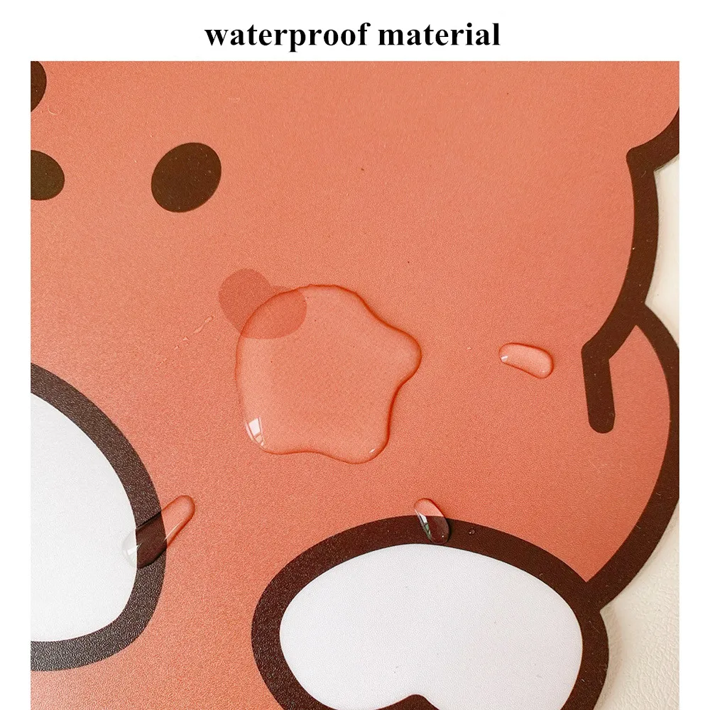 

Kawaii Bear Antiskid Waterproof Desk Mat Mouse Pad Computer Accessories School Office Stationery
