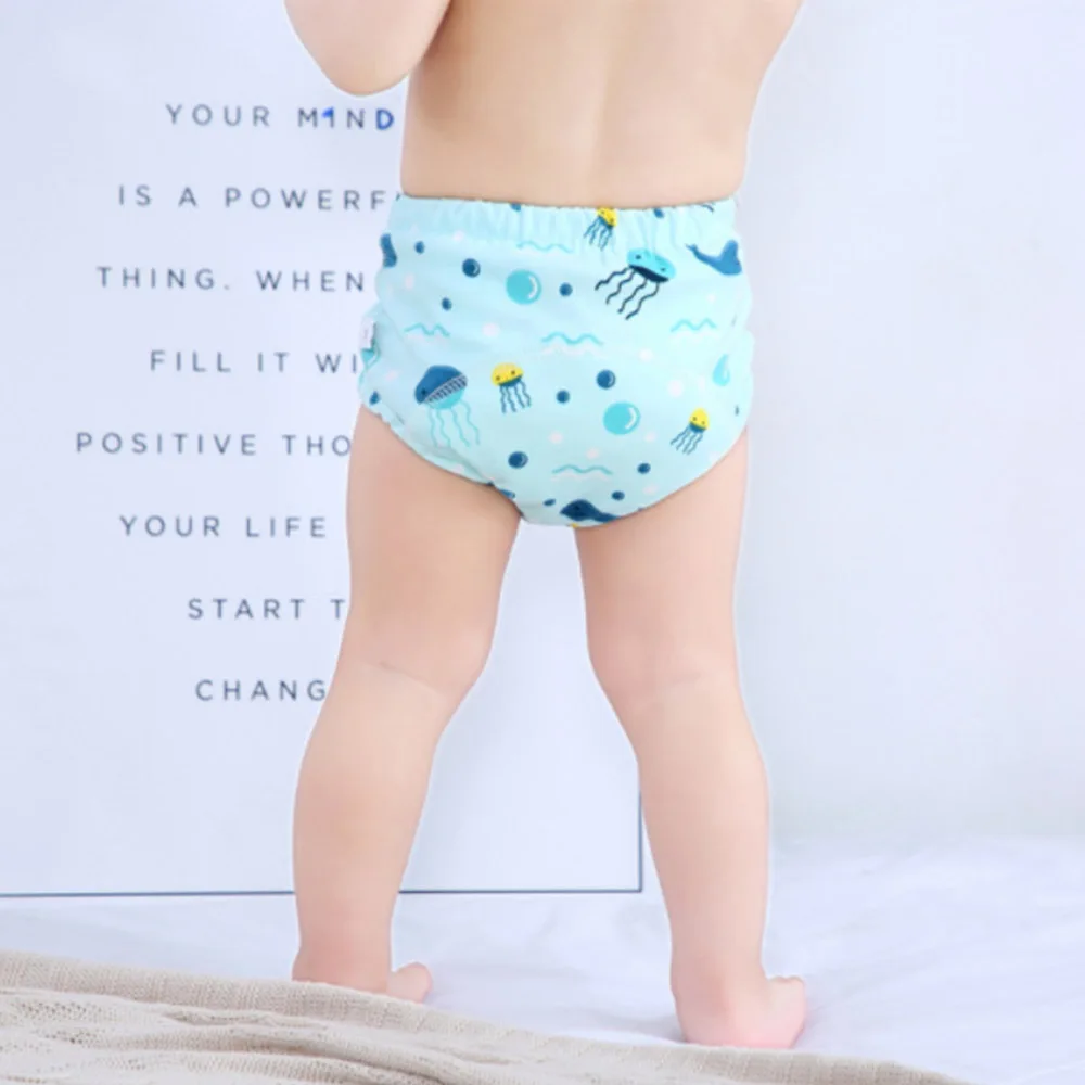 

Infants Child Nappy Changing Diapers Baby Washable Training 6 Layer Soft Cloth Pants Breathable Reusable Cotton Panties 0-3years