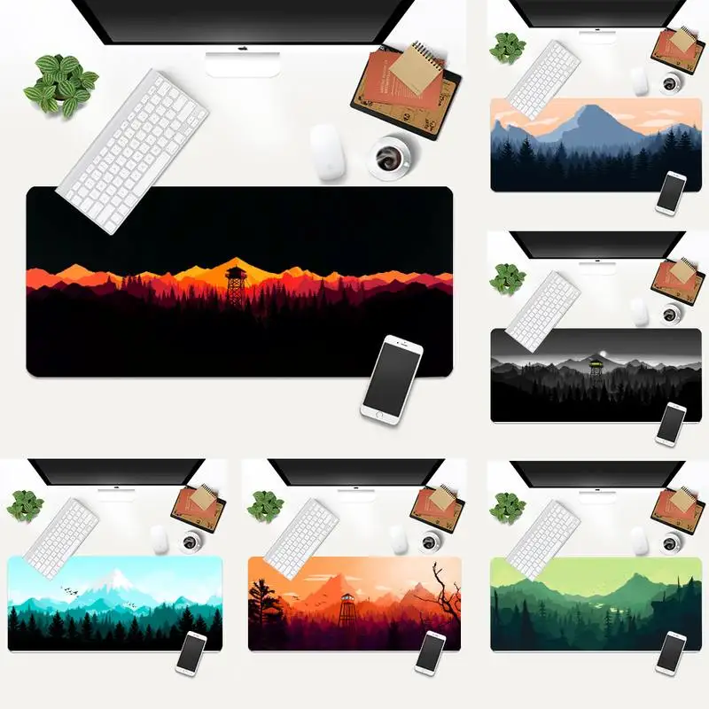 

Deep forest firewatch Rubber PC Computer Gaming mousepad Gaming XL Large Gamer Keyboard PC Desk Mat Computer Tablet Mouse Pad