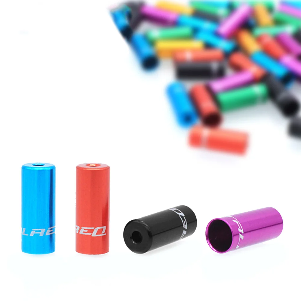 

10 Pcs Mountain Road Bike Line Pipe Cap 4/5mm Aluminum Alloy Brake Cable Shift Cable Cap Tips Crimps MTB Bike Bicycle Accessory