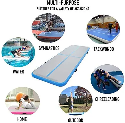 

Free Shipping 6m/7m/8m*1m*0.2m Inflatable Gymnastics Airtrack Floor Tumbling Air Track For Kids Adult Free One electronic Pump