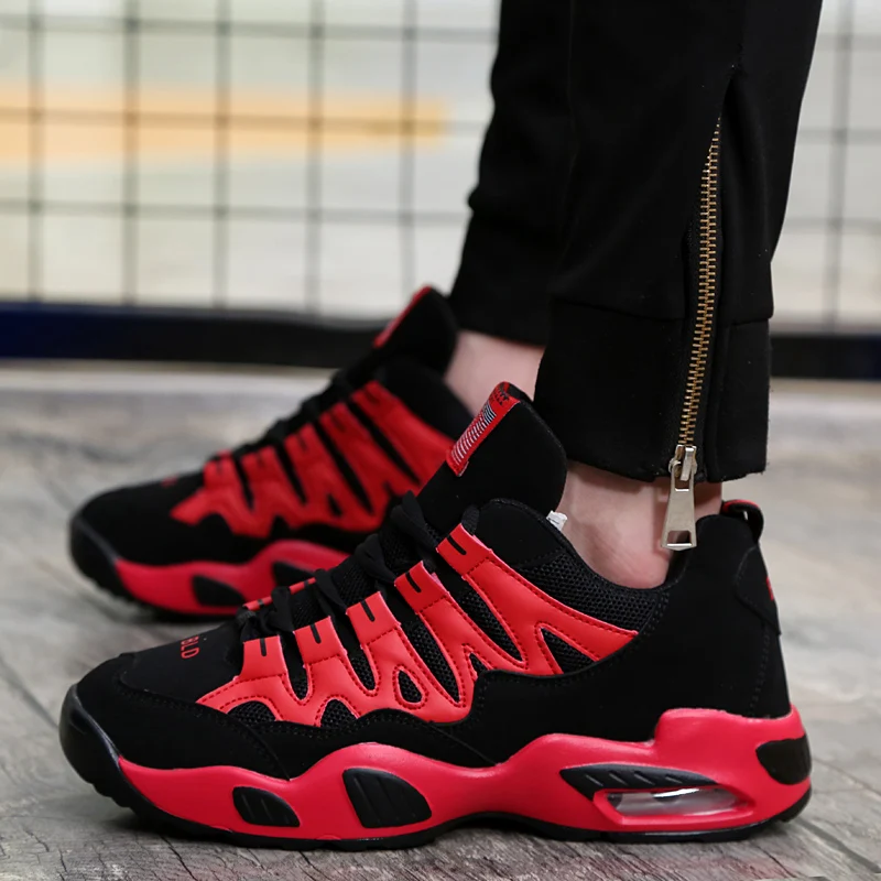 Men Running Shoes Street Basketball Sports Shoes High Quality Sneakers for Boys Wear-resistant Gym Shoes Couple Sneakers Jogging