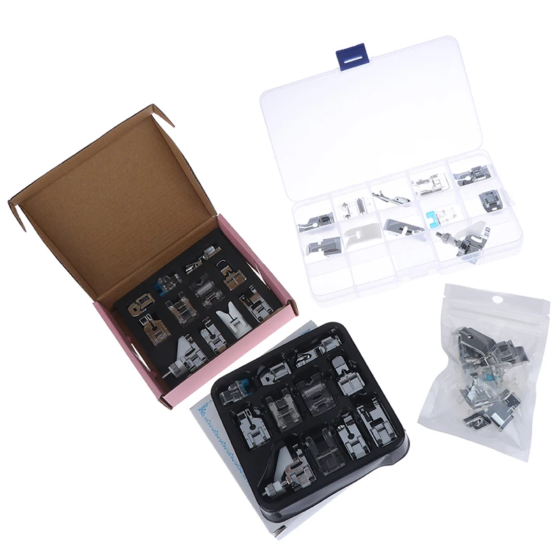 

11pcs/set Sewing Machine Accessories Presser Foot Spare Kit Hem Snap On Feet