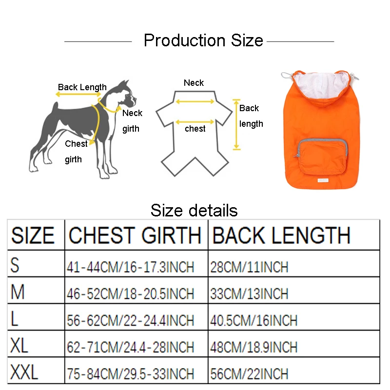UFBemo Одежда для собак водонепроницаемая ветровка легкая куртка домашних животных