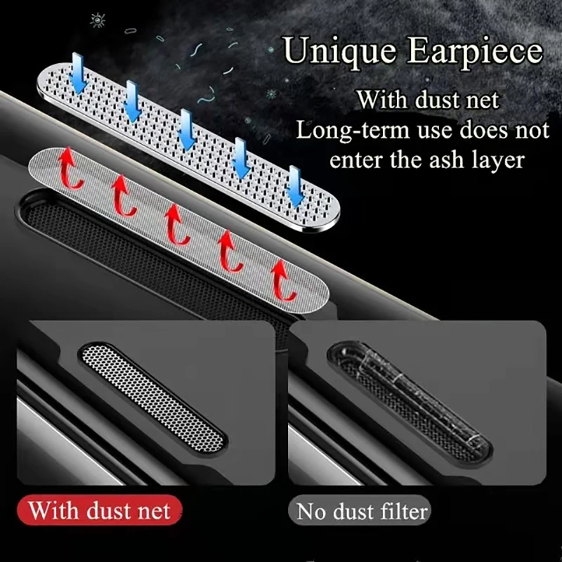 Anti Dust Proof Mesh Tempered Glass Film Cover for iPhone 11 12 Pro Max X XS XR 8 Plus Screen Protector Mesh for iPhone 13 Mini