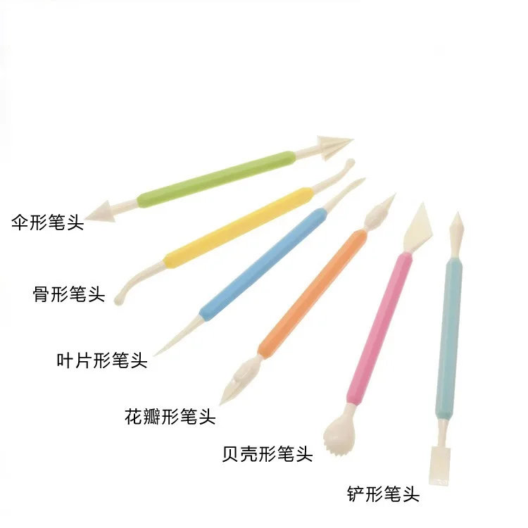 Cake decoration tools 9 pieces double fondant cake pen sugar craft brush mold DIY modeling engraving | Дом и сад
