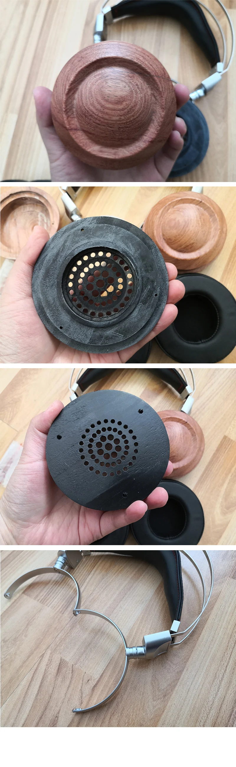 HiFi Headphone Case Over Ear Headphone Wooden Case Shell DIY Bluetooth Headphone Case Cover 40MM 50MM 53MM