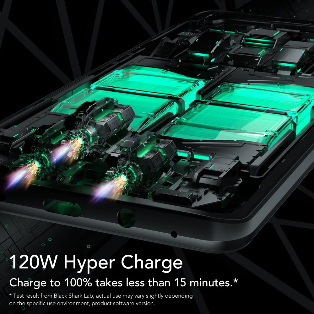 Black Shark 4 Pro Orignal Global Version 5G Gaming Phone Celular 120W Charging Snapdragon 888 Magnetic Pop-Up Triggers 144Hz NFC