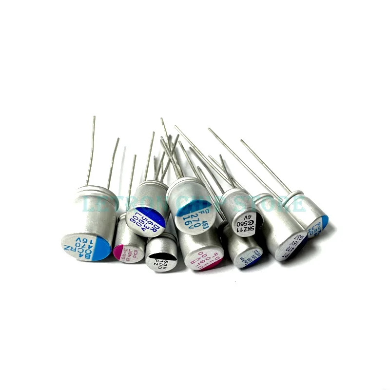 

20 шт. DIP Твердый электролитический конденсатор 10 в 220 мкФ 270 мкФ 330 мкФ 470 мкФ 560 мкФ 680 мкФ 820 мкФ 1000 мкФ 1500 мкФ