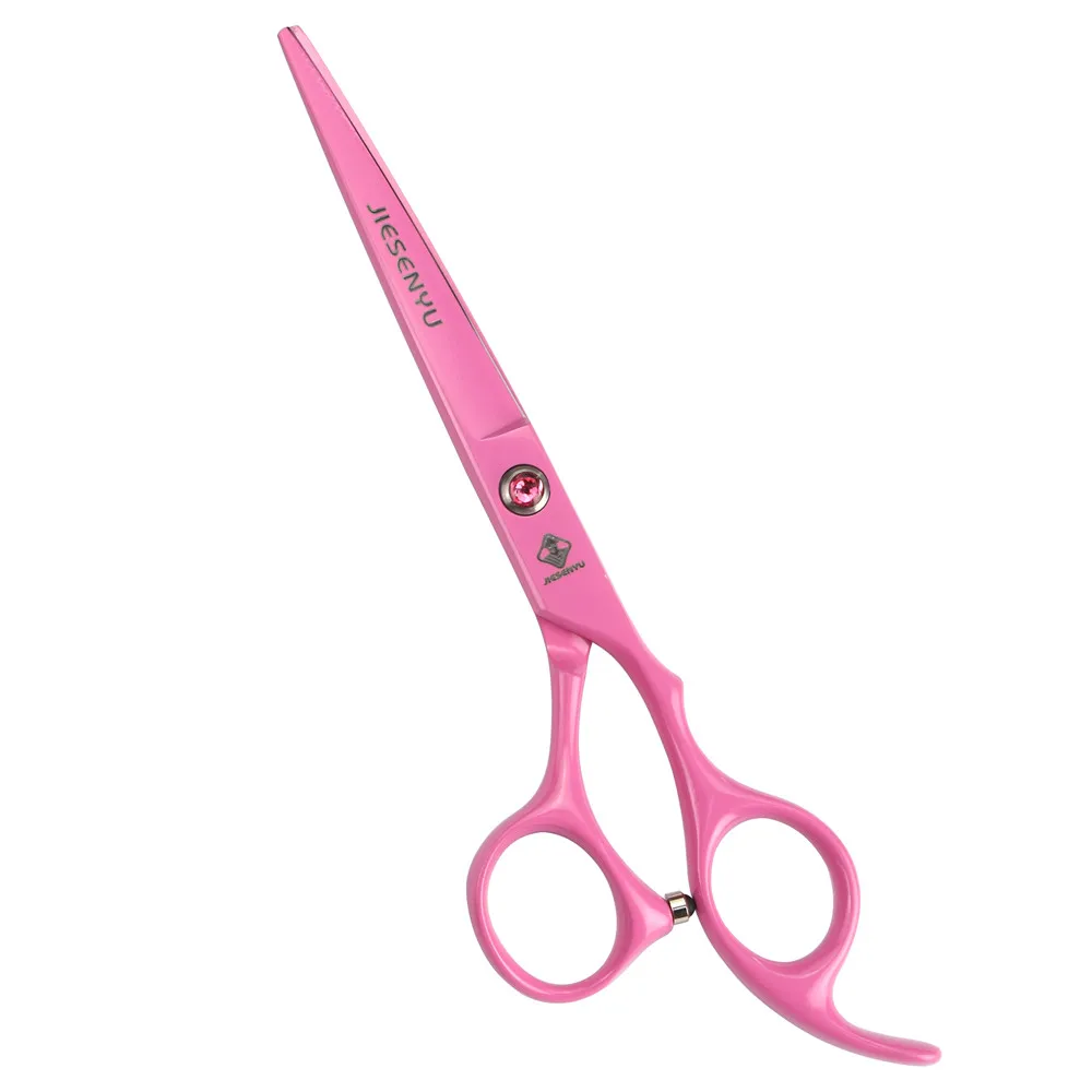 cutting scissors Высококачественный Серебряный 6,0 дюймовый розовый винт, индивидуальная ручка, простые парикмахерские ножницы, стилист волос, необходимый набор, доступные волосы c - Цвет: cutting scissors