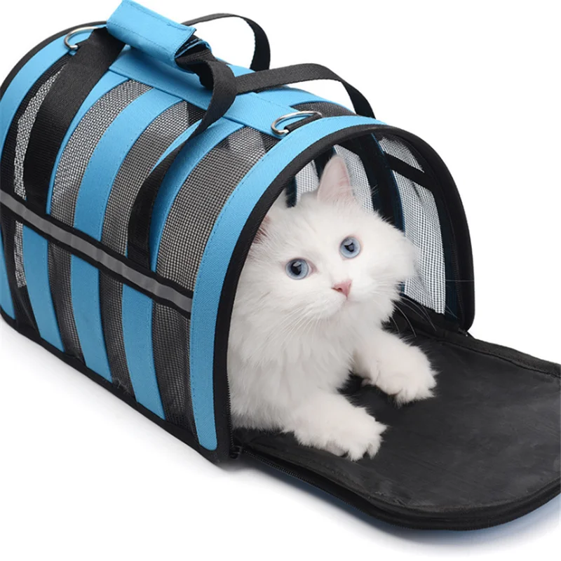 Складная Воздухопроницаемая сетчатая сумка двойного назначения для кошек и
