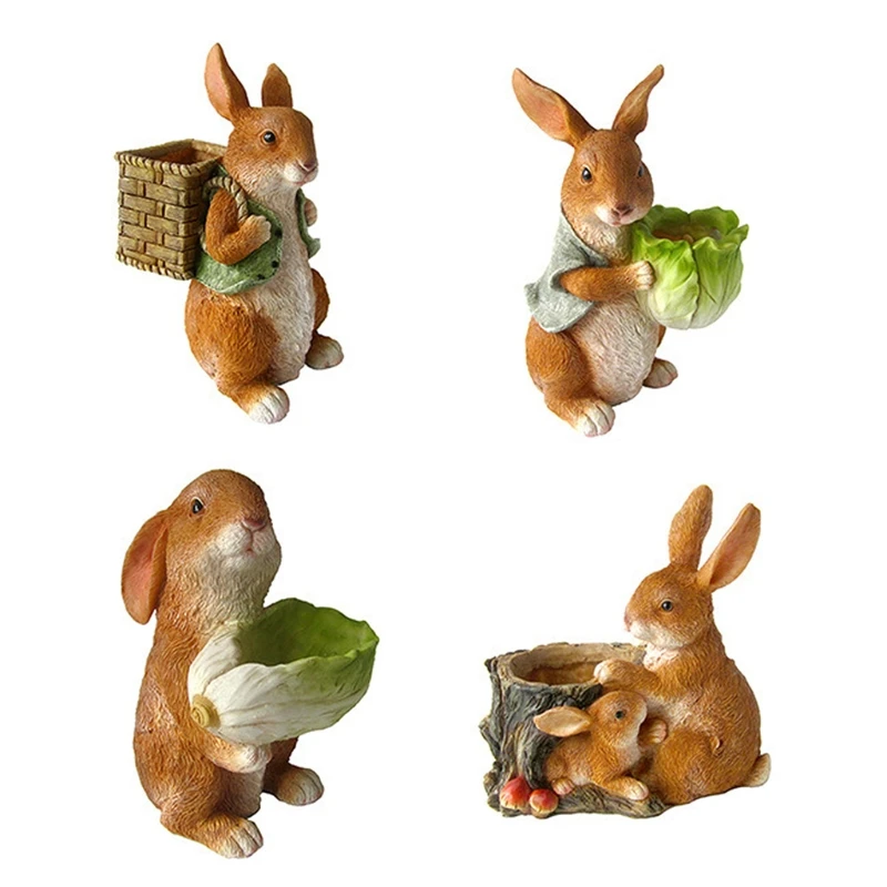 

Реалистичные декоративные садовые скульптуры X37E, креативные фигурки с лужайкой и животными