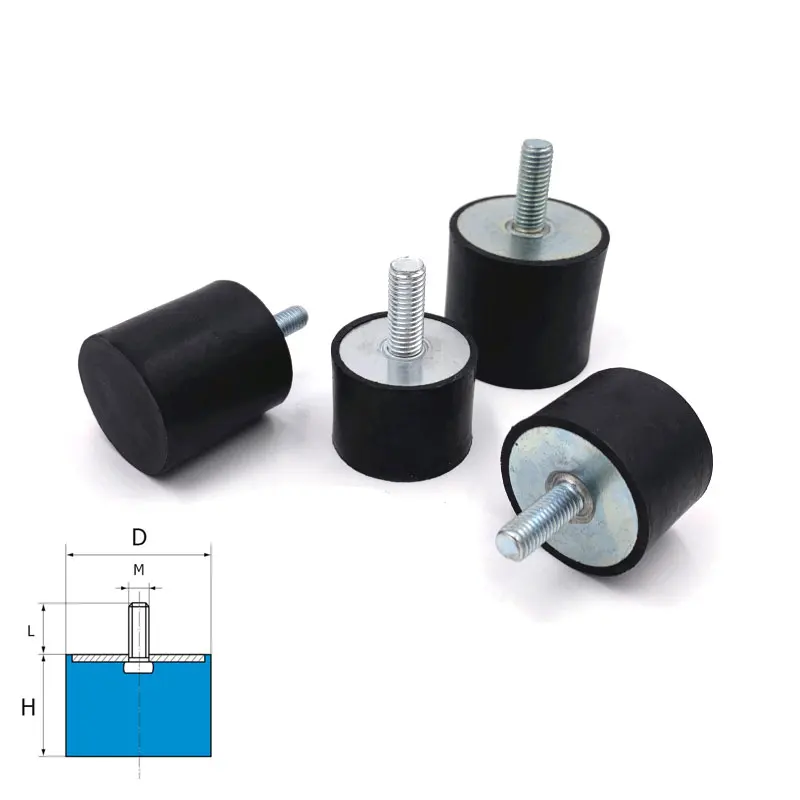 4 шт. резиновые амортизаторы для воздушных компрессоров с одной наружной резьбой