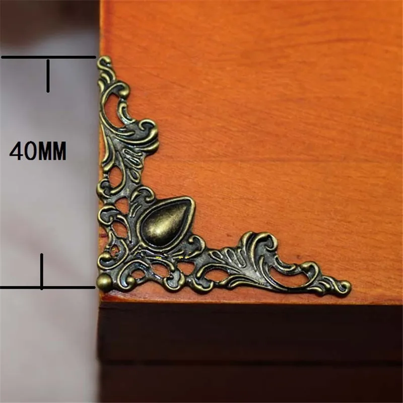 4 шт ювелирный Деревянный чехол с цветком Угловой протектор для коробки