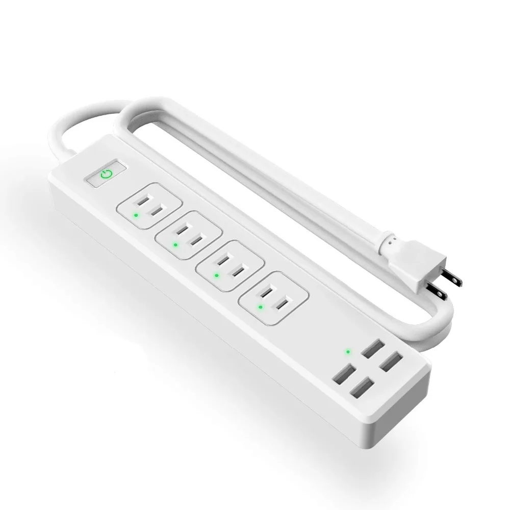 Smart WiFi Surge Protector,Power Strip, Alexa& Google Assistant& IFTTT Supported, App Remote Control Meross MSS425F EU/JP