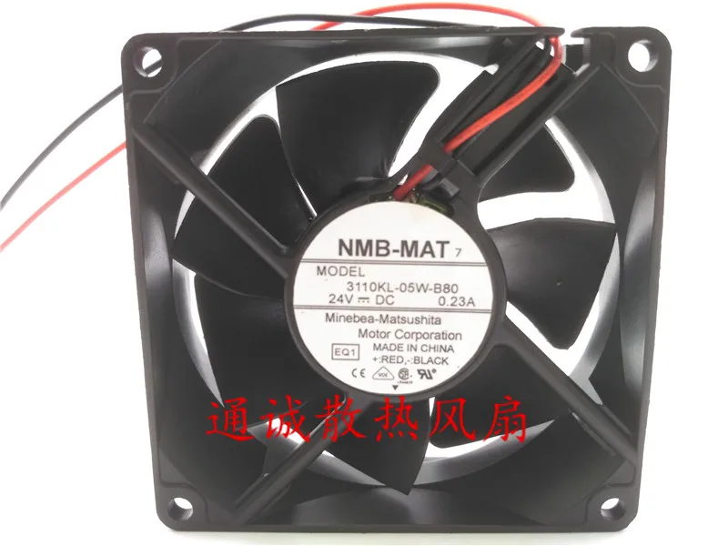 NMB-MAT 3110KL-05W-B80 DC 24В 0.23A 80x80x25 мм 2-проводной Вентилятор охлаждения сервера