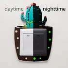 Светильник переключатель наклейки светящиеся наклейки на стену с рисунком светится в темноте Стикеры для детской комнаты украшения домашнего декора кошачья фея