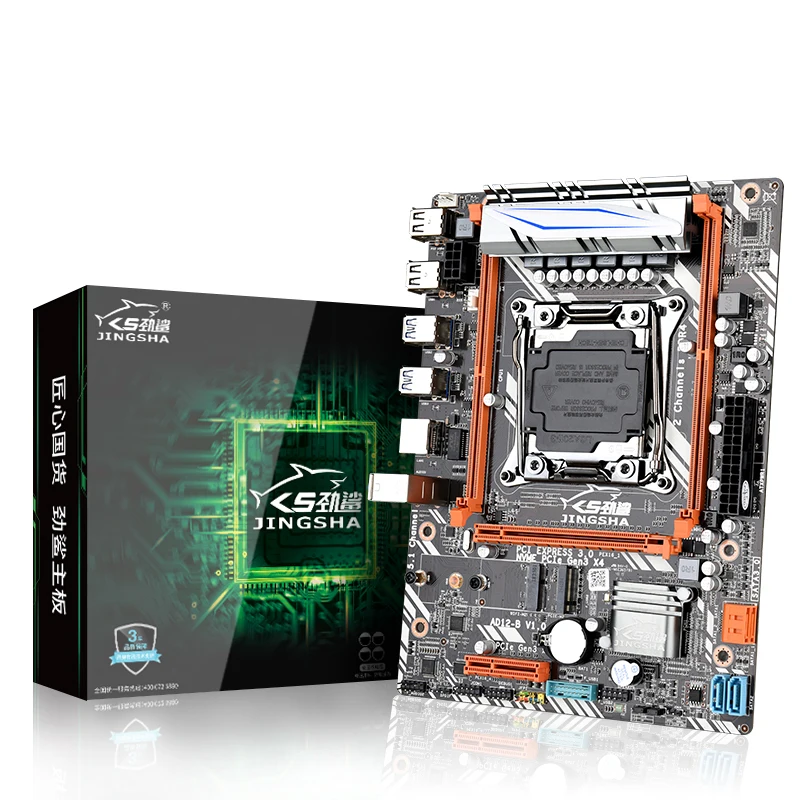 JINGSHA X99 D4 lga 2011 v3 набор материнских плат с E5 2640V3 2 6 ГГц 8 сердечника кабеля Разъем LGA 3
