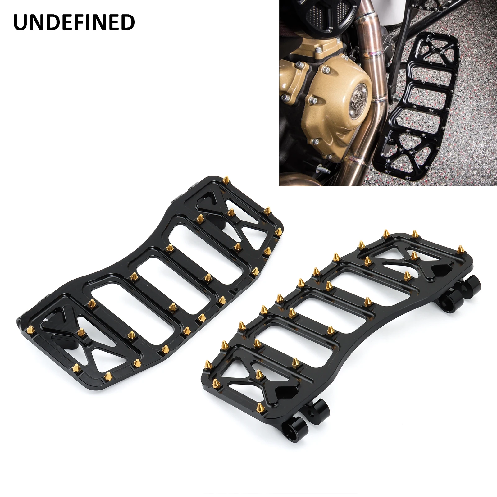 

Driver Stretched Wide Footrests Foot Pegs Floorboards MX Style Pedals For Harley Touring FLT Road Glide Dyna FLD Softail FLST