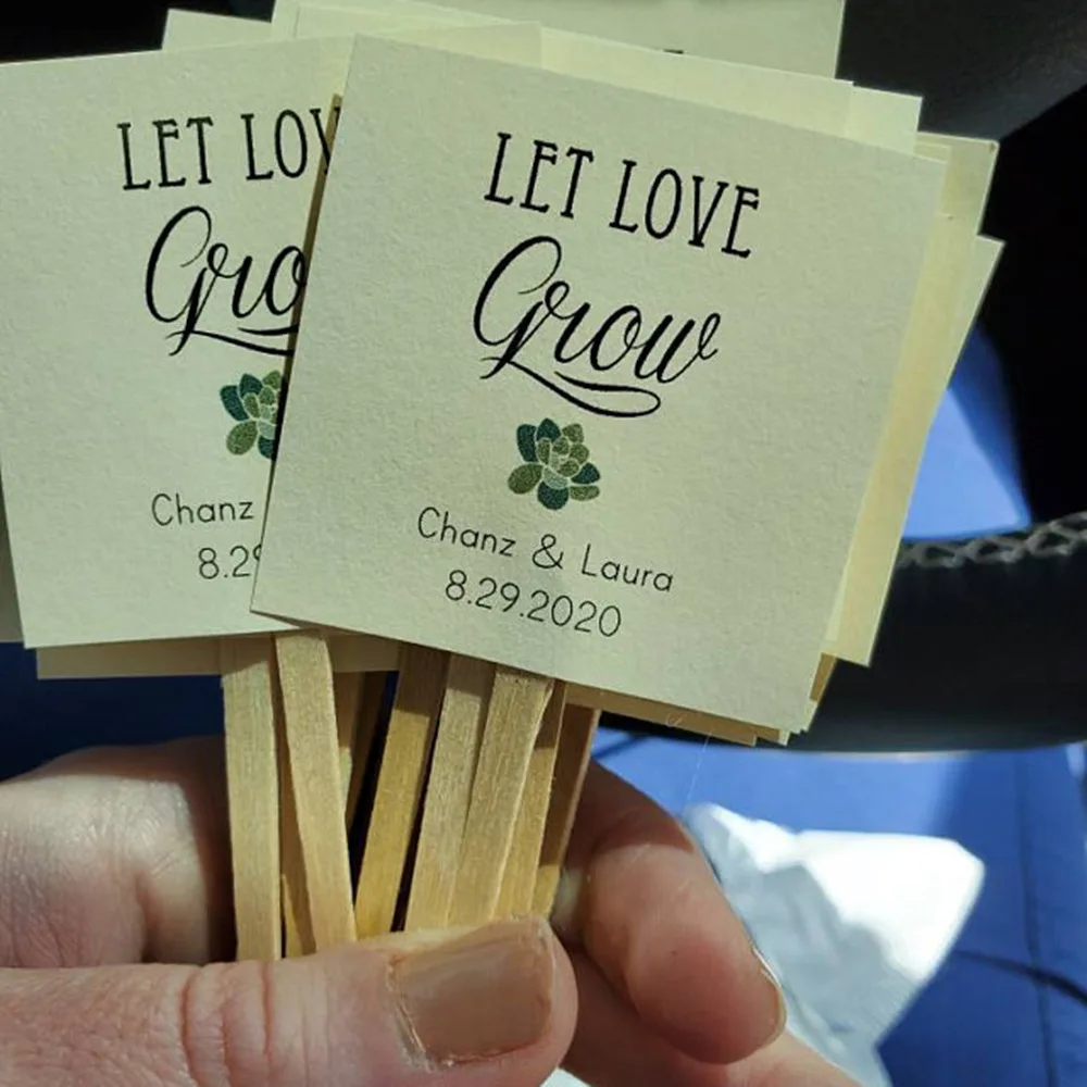 Индивидуальные свадебные ярлыки сувениры сочные рустикальный подарок на