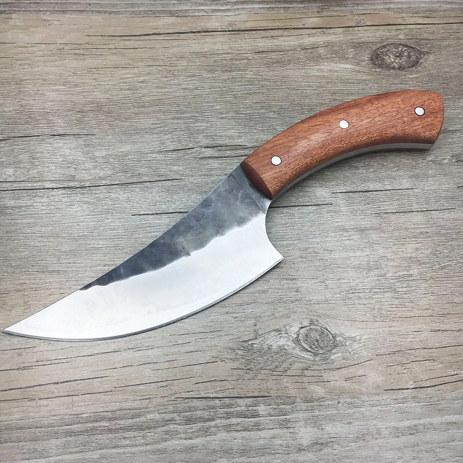 Острый нож из высокоуглеродистой стали ручной работы фиксированный охотничий