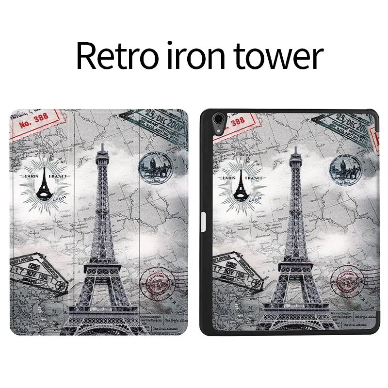 Чехол для iPad Pro 11 с принтом Smart Cover Wiht карандаш держатель Авто спящий Пробуждение поддержка карандаш Charing a8080a2013 A1934 a79 - Цвет: Tower