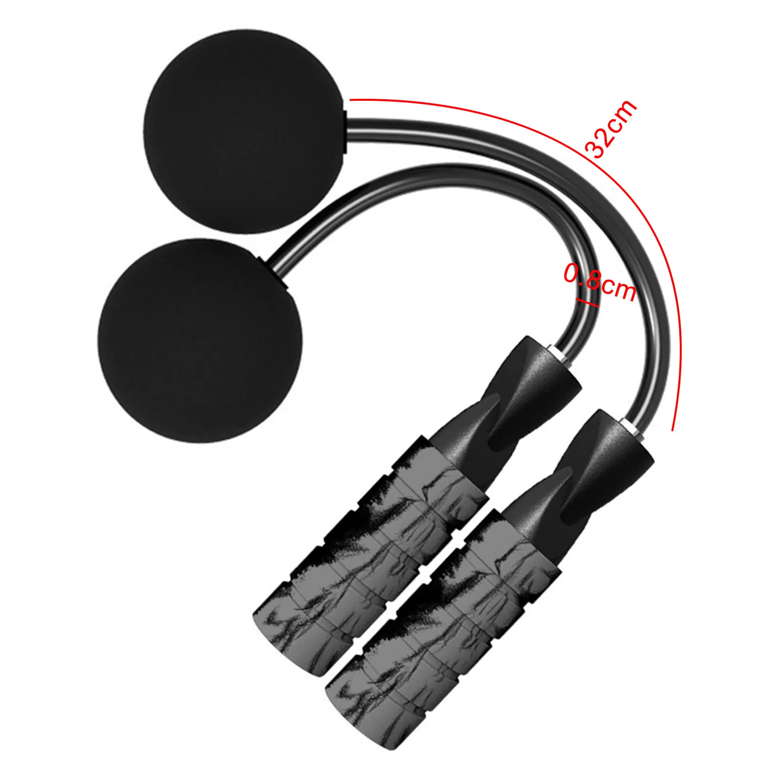 

Jump Rope No Tangles Weighted Ropeless ouble-bearing Load Sponge Ball rope Skipping Rope for Fitness